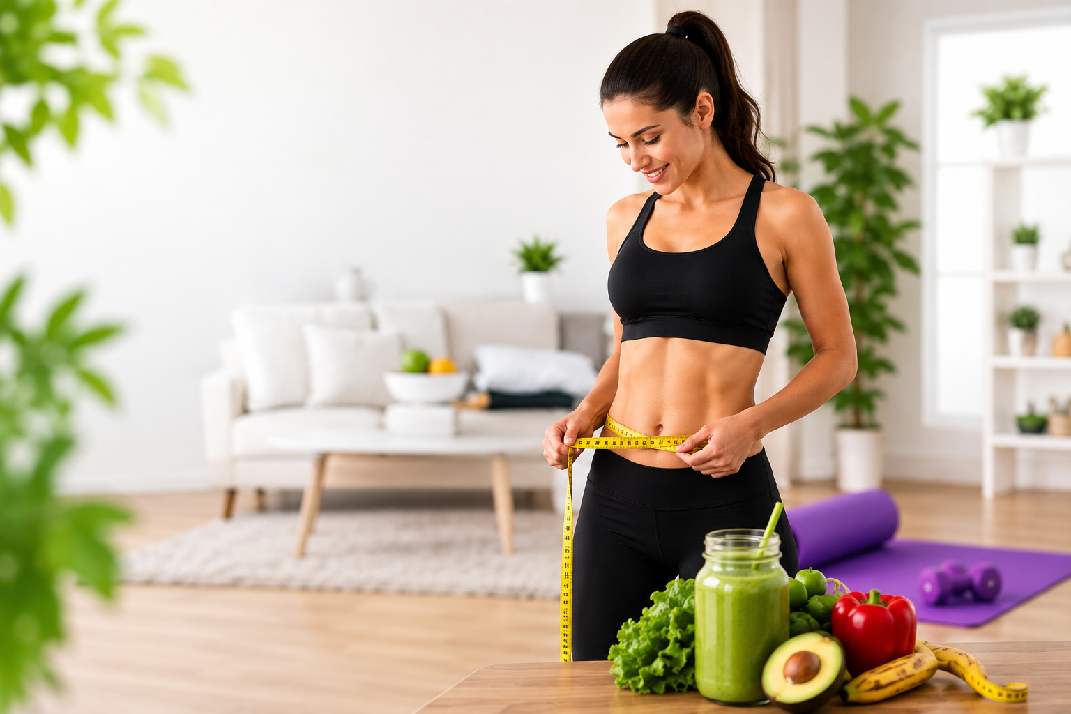 Woman doing weight loss workout